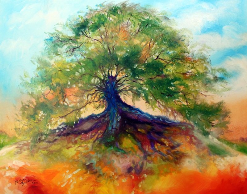 Daily Paintings Fine Art Originals by Marcia Baldwin OLD OAK TREE
