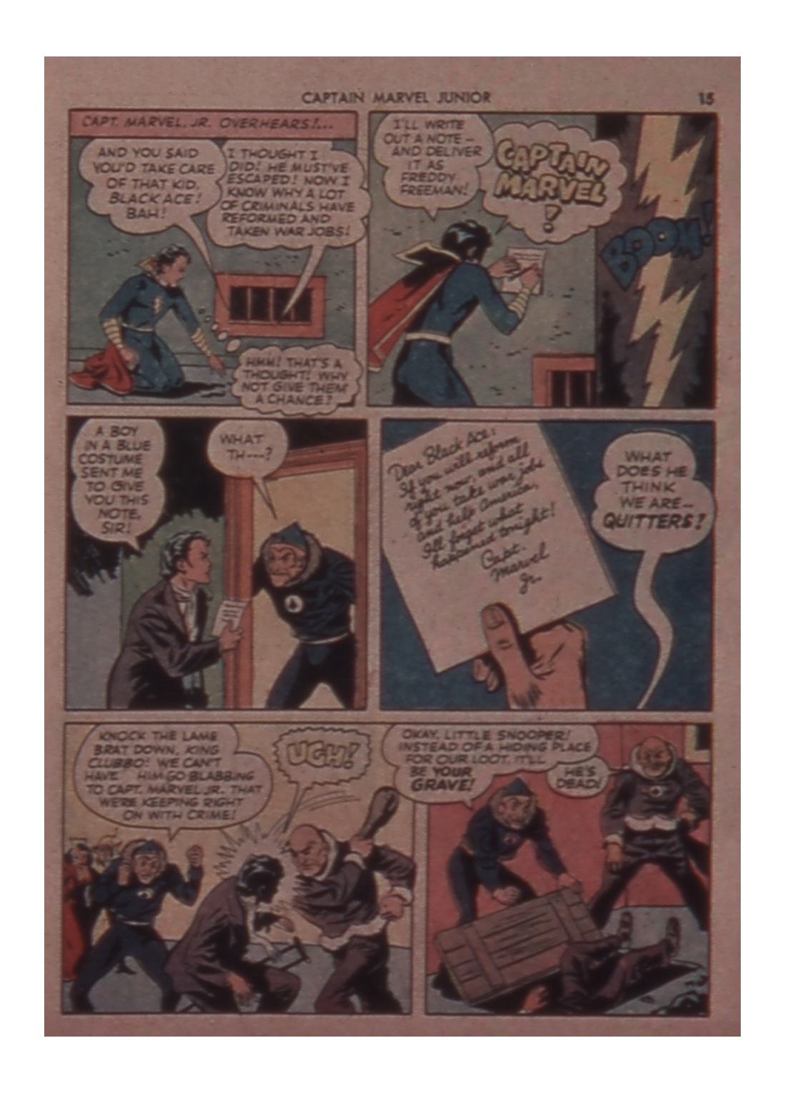 Read online Captain Marvel, Jr. comic -  Issue #7 - 15