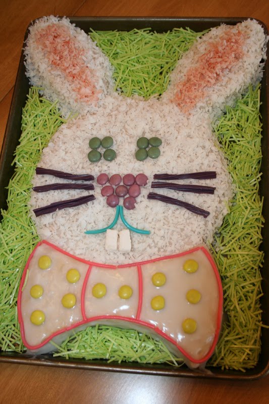 Growing Up Veg Vegan Gluten Free Bunny Rabbit Easter Cake
