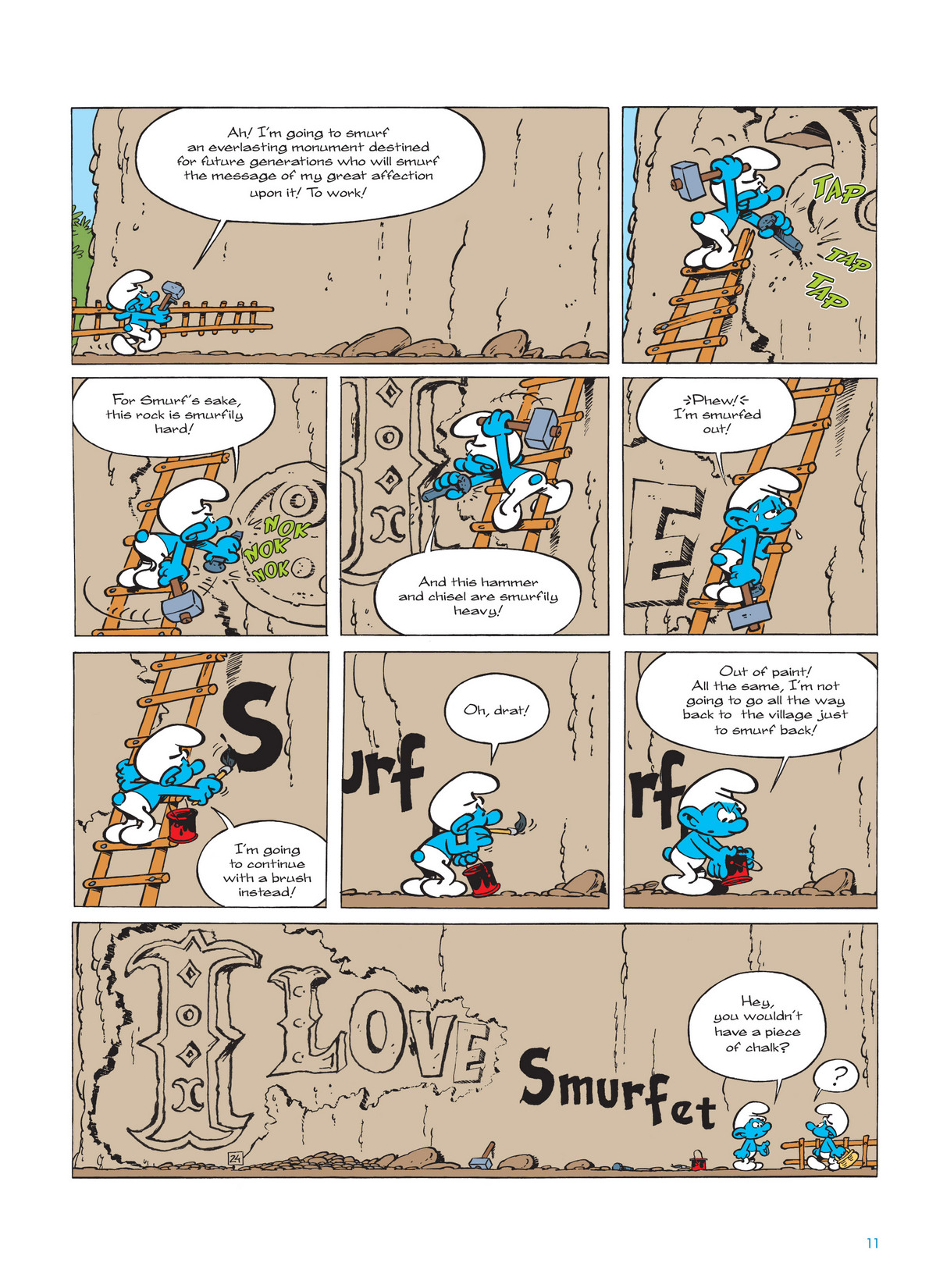 Read online The Smurfs comic -  Issue #10 - 12