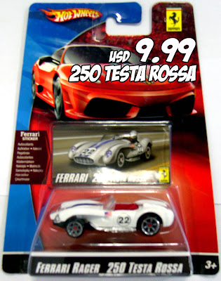 Hot Wheels Ferrari 250 Testa Rossa 2007 - 1/64 - Occasion Sans Boîte