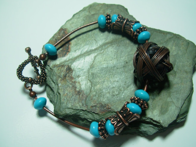 Copper and Turquoise k"not"