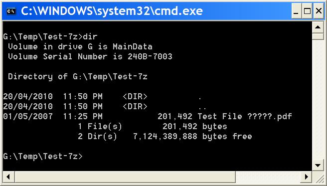 Do The Right Things DIR Command In XP Does Not Display Chinese 