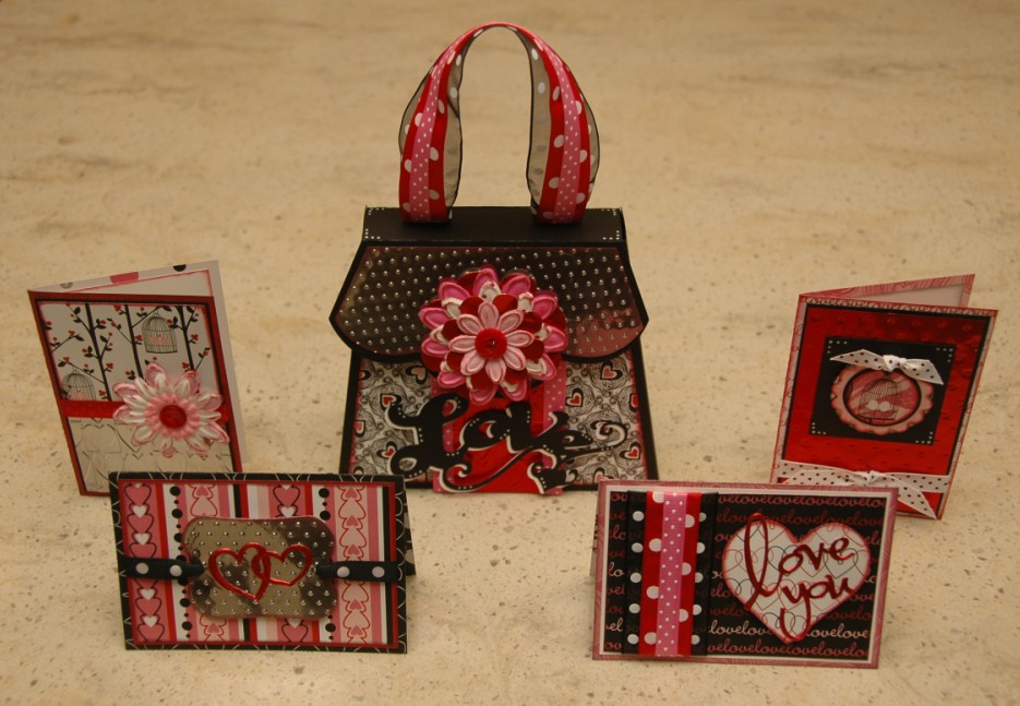 Monique Griffith Designs Valentine Purse & Cards for Amaco
