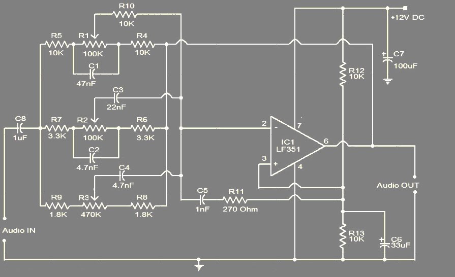 Skema Rangkaian Buffer Audio Skema Rangkaian Tone Control Ic 4558