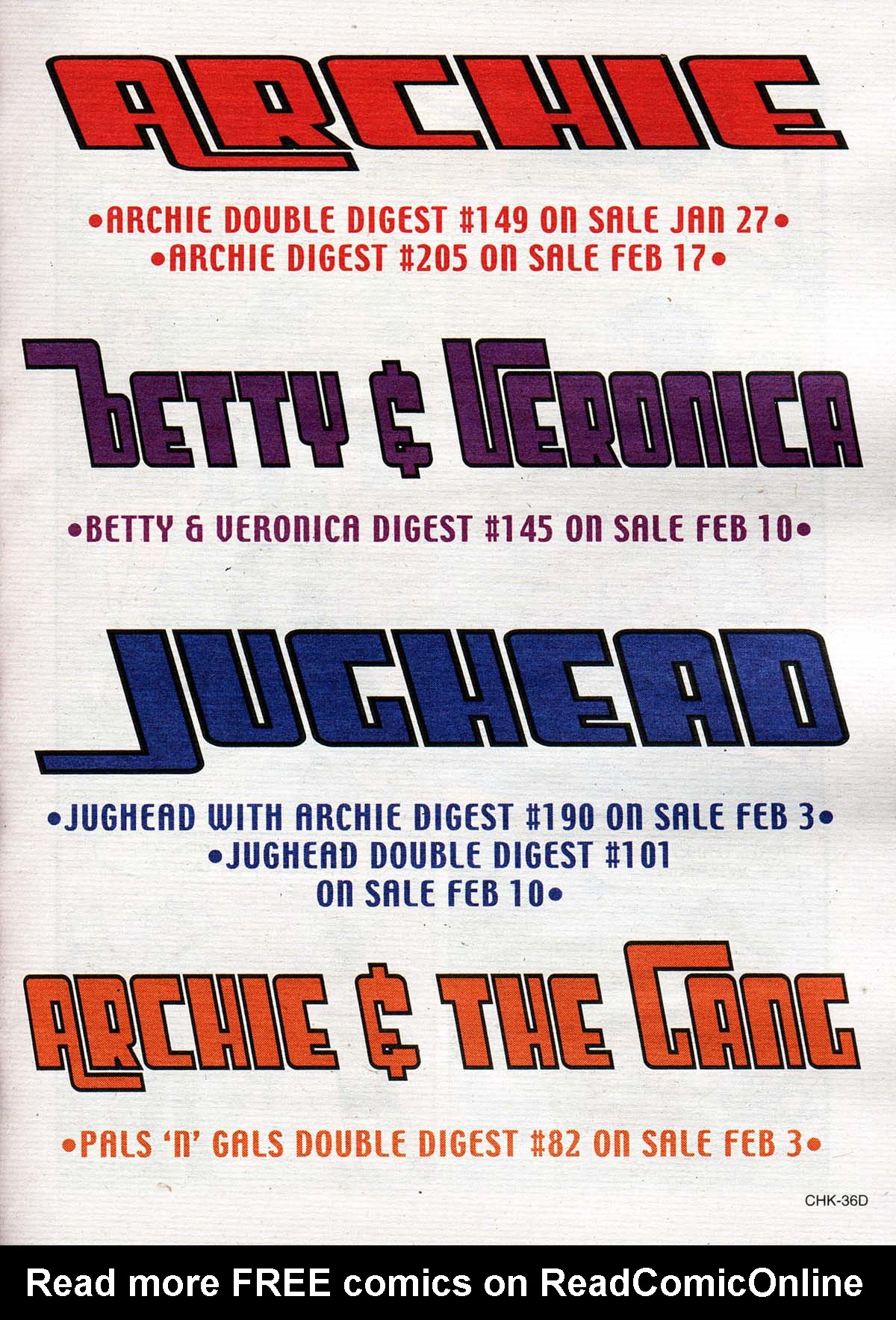 Read online Jughead's Double Digest Magazine comic -  Issue #101 - 106