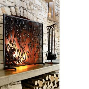 How to.... do something: How to make a faux fireplace screen & dress a mantel