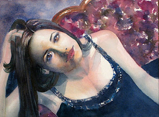 retrato acuarela watercolor portrait