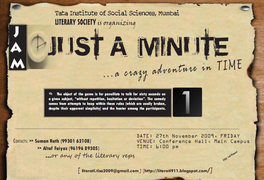 School Of Health Systems Studies JAM Just A Minute