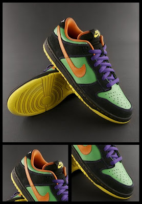 nike sb dunk low green spark hoop orange