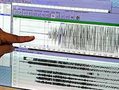 sismografo que marco el terremoto en Asia