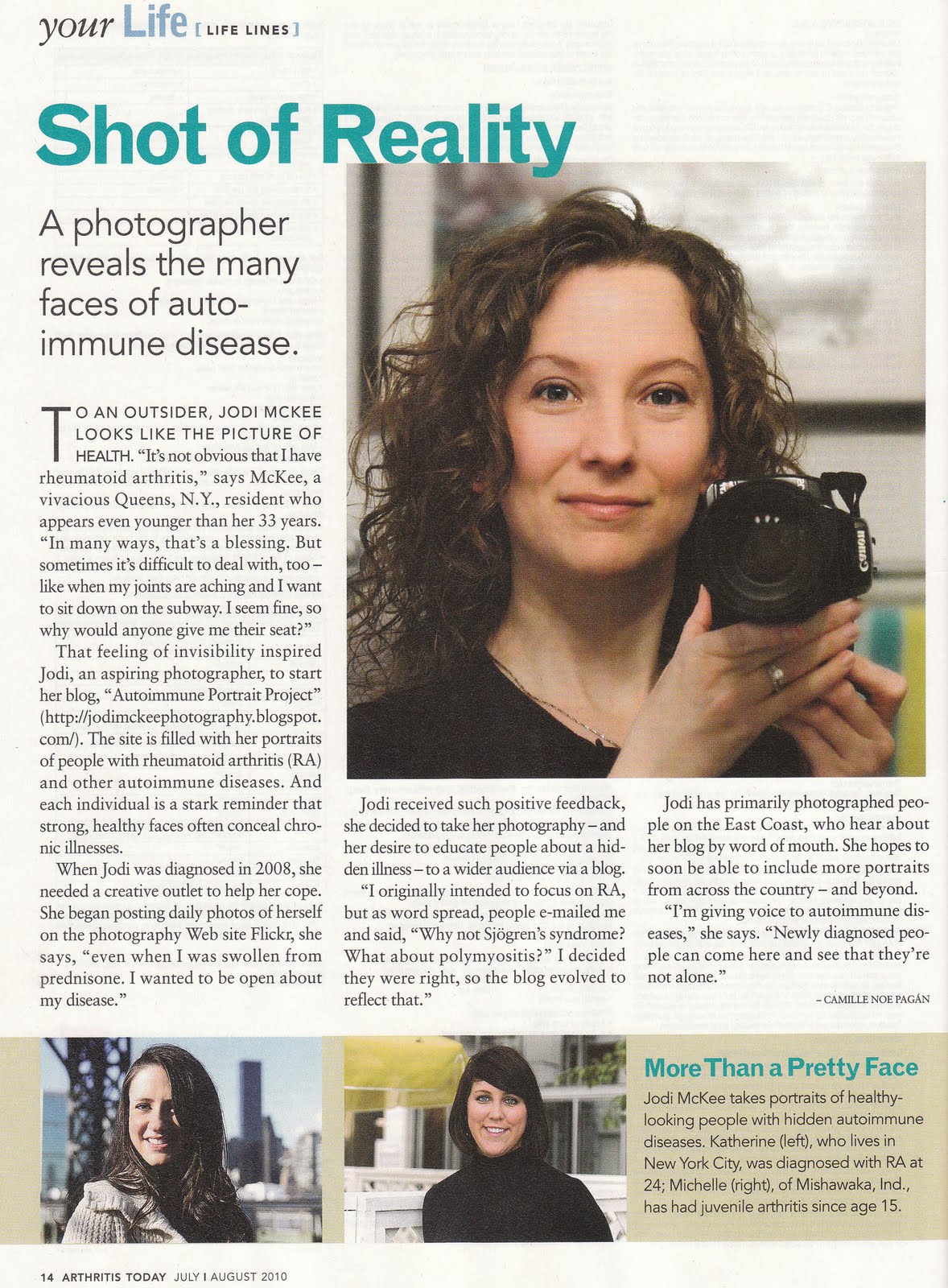 Jodi McKee Photography Arthritis Today