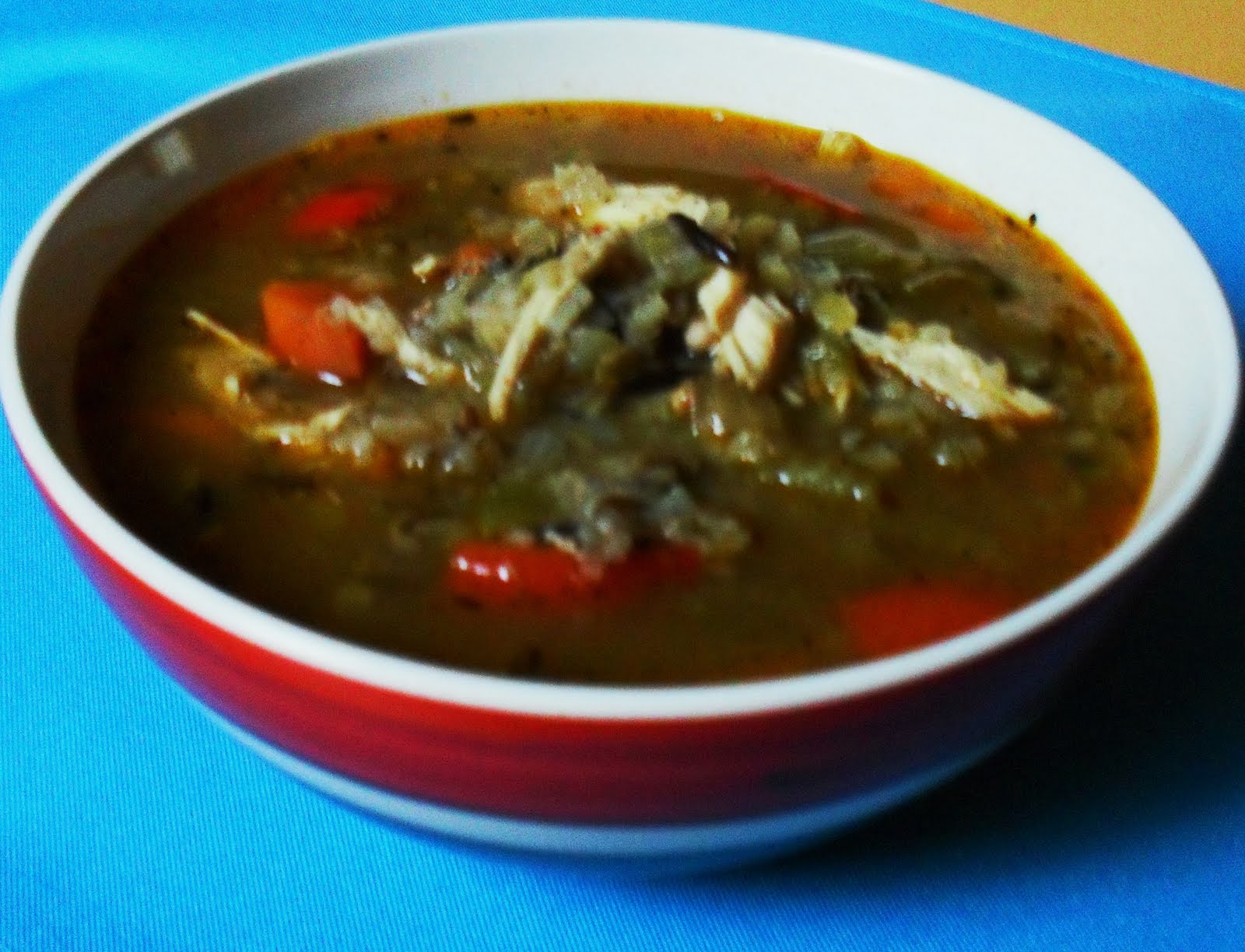 My exHOTic kitchen Chicken & Rice Cajun Soup