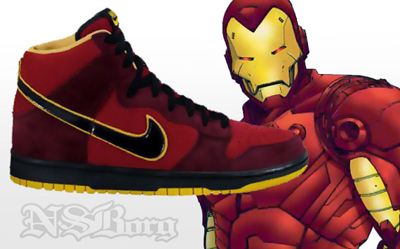 nike dunk iron man