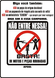 BASTA DE PEÇAS E MOTOS ROUBADAS