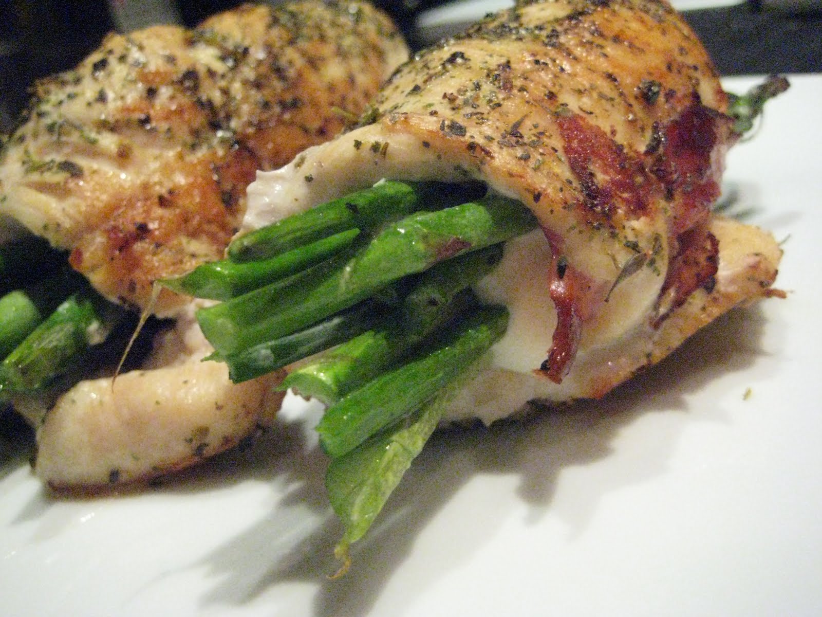 ChiTown Cooking Creations Chicken rollups with Asparagus, prosciutto