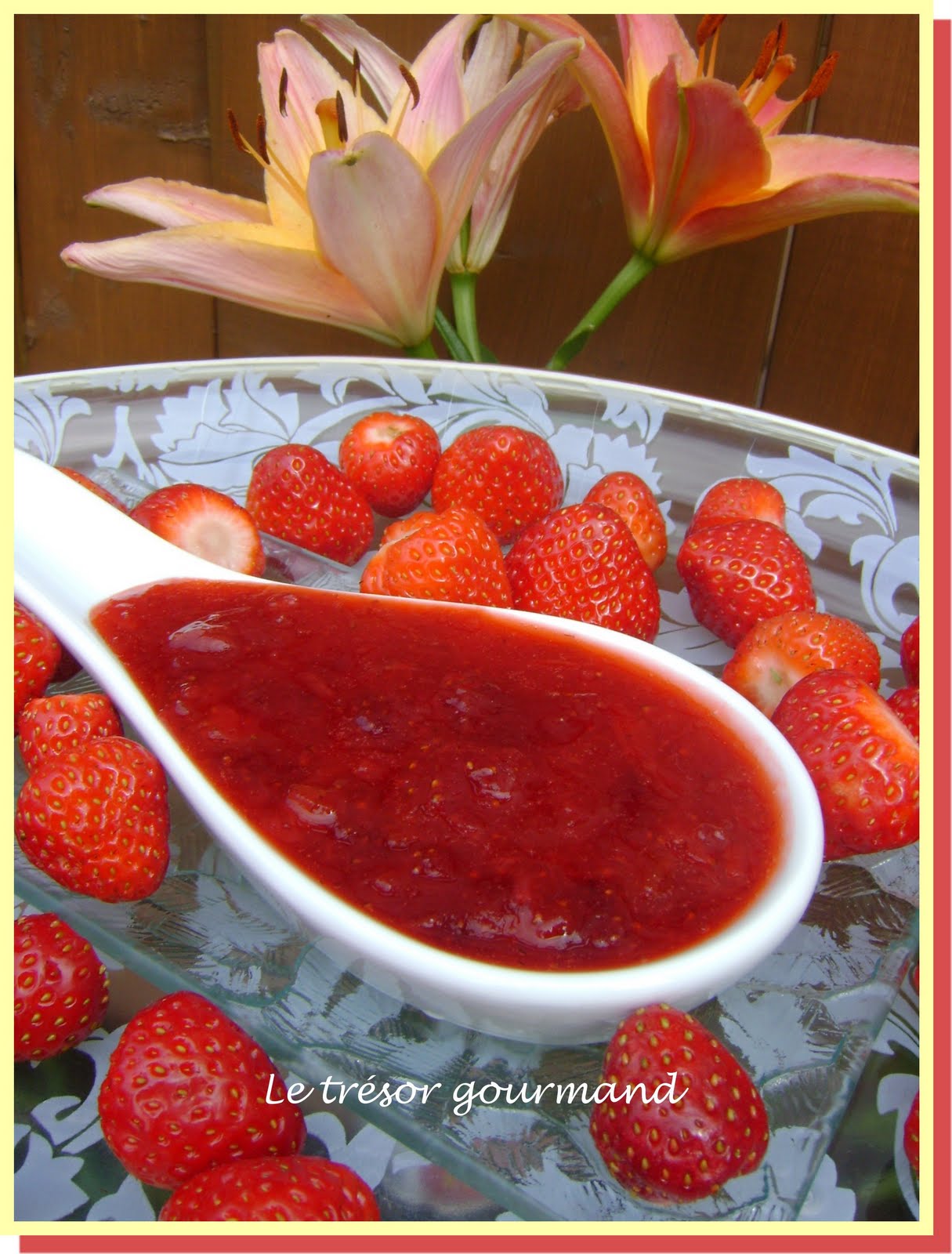 LE TRÉSOR GOURMAND CONFITURE DE FRAISES OU FRAMBOISES AU MICROONDES