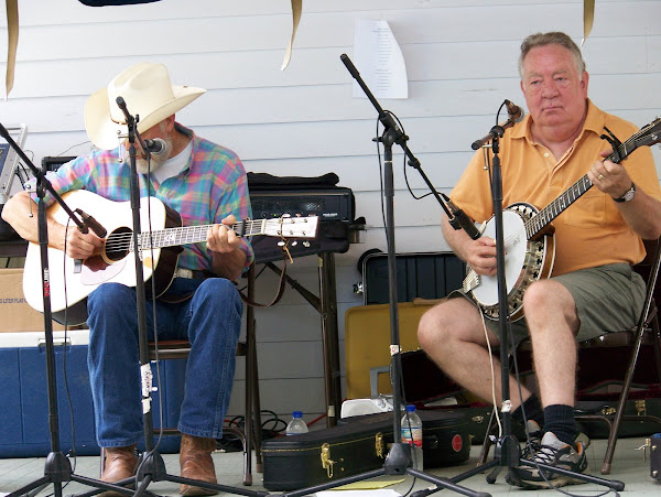 Ed Shipman and Sam Ensley playing bluegrass music