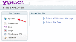 verifikasi blog di di Yahoo