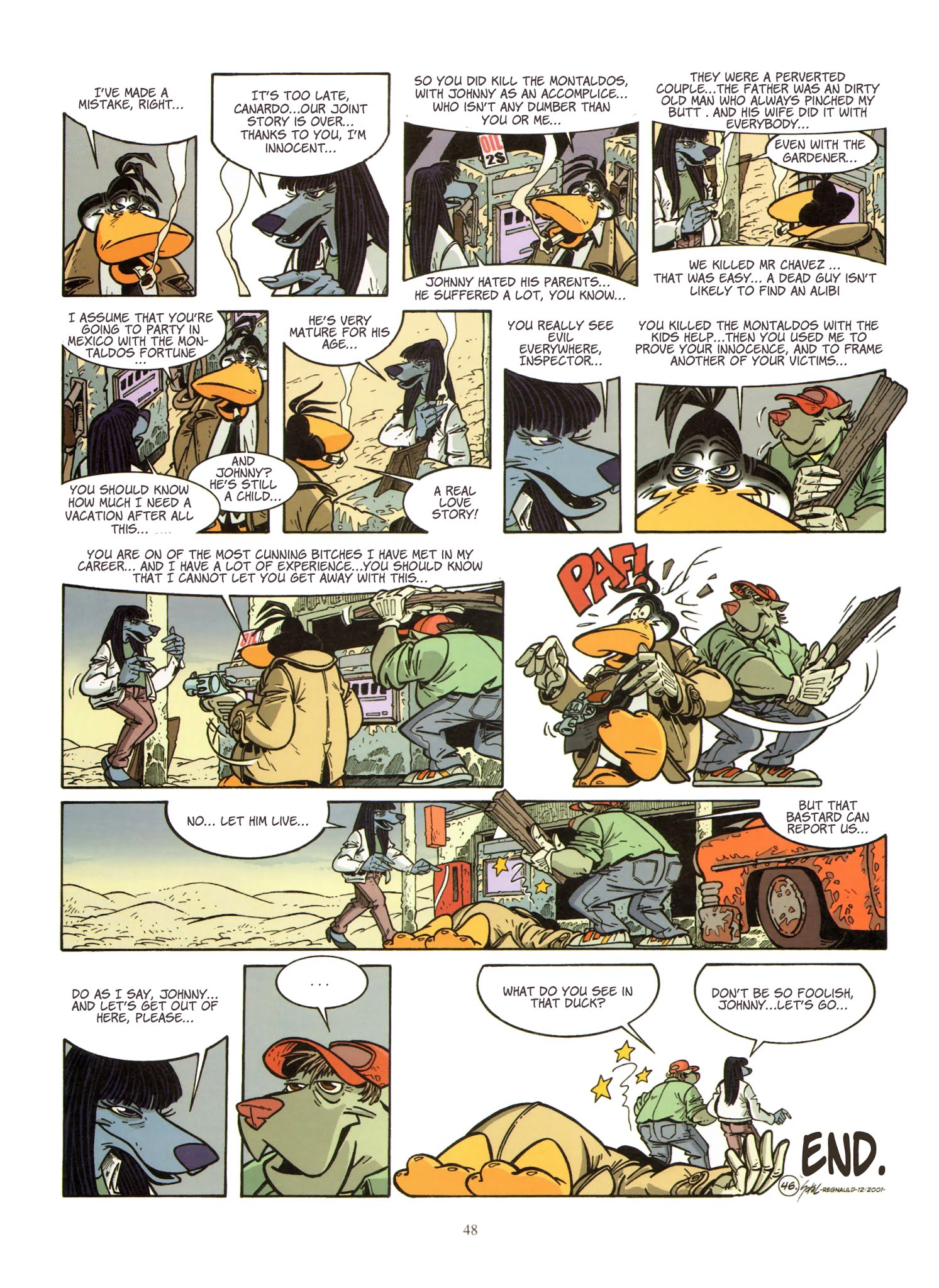 Read online Une enquête de l'inspecteur Canardo comic -  Issue #12 - 49