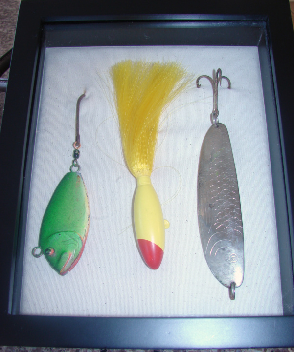 Seaside Style Fishing Lure Shadow Box