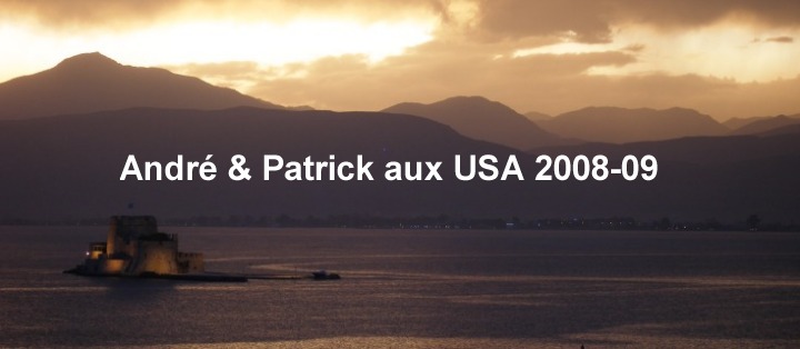 André & Patrick aux USA en 2008-09