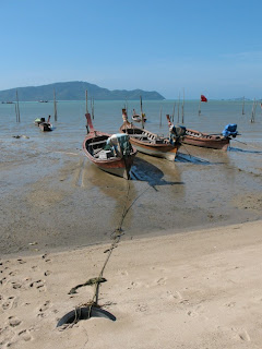 Longtail boats in Chalong Bay