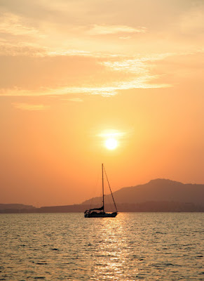 Sunset from Cape Panwa, Phuket, 9th January 2010