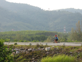 Cyclist on Bang Wad Dam, 31st May