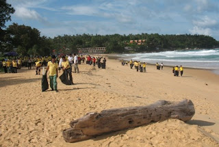Cleaning up Karon Beach, 7th August