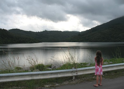 My daughter at Bang Wad Reservoir, 25th October 2008