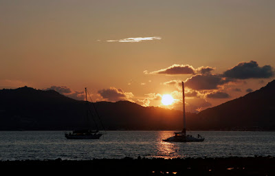 Sunset across Chalong Bay 28th March