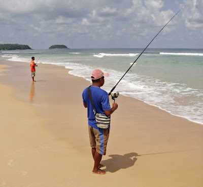 Fishermen at Karon Beach, Phuket