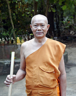 Monk at Sam Kong Temple, July 8th 2009