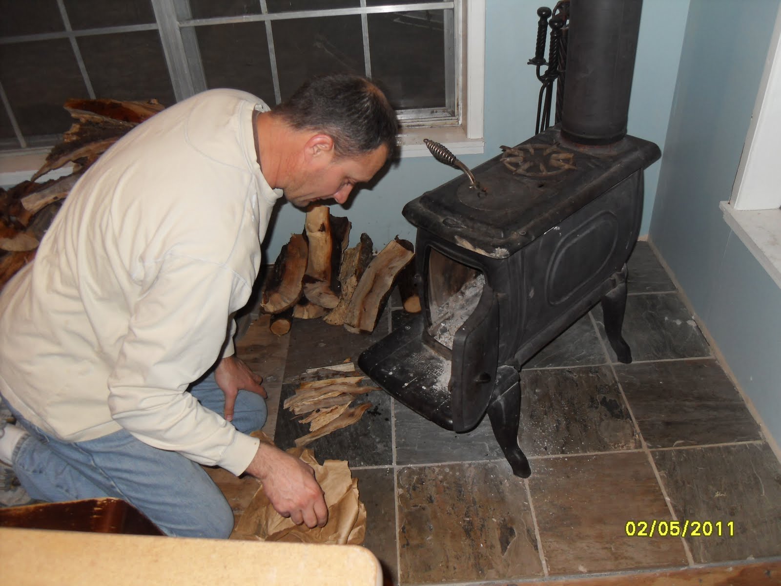 Shiloh & Sanity Our Wood Stove...