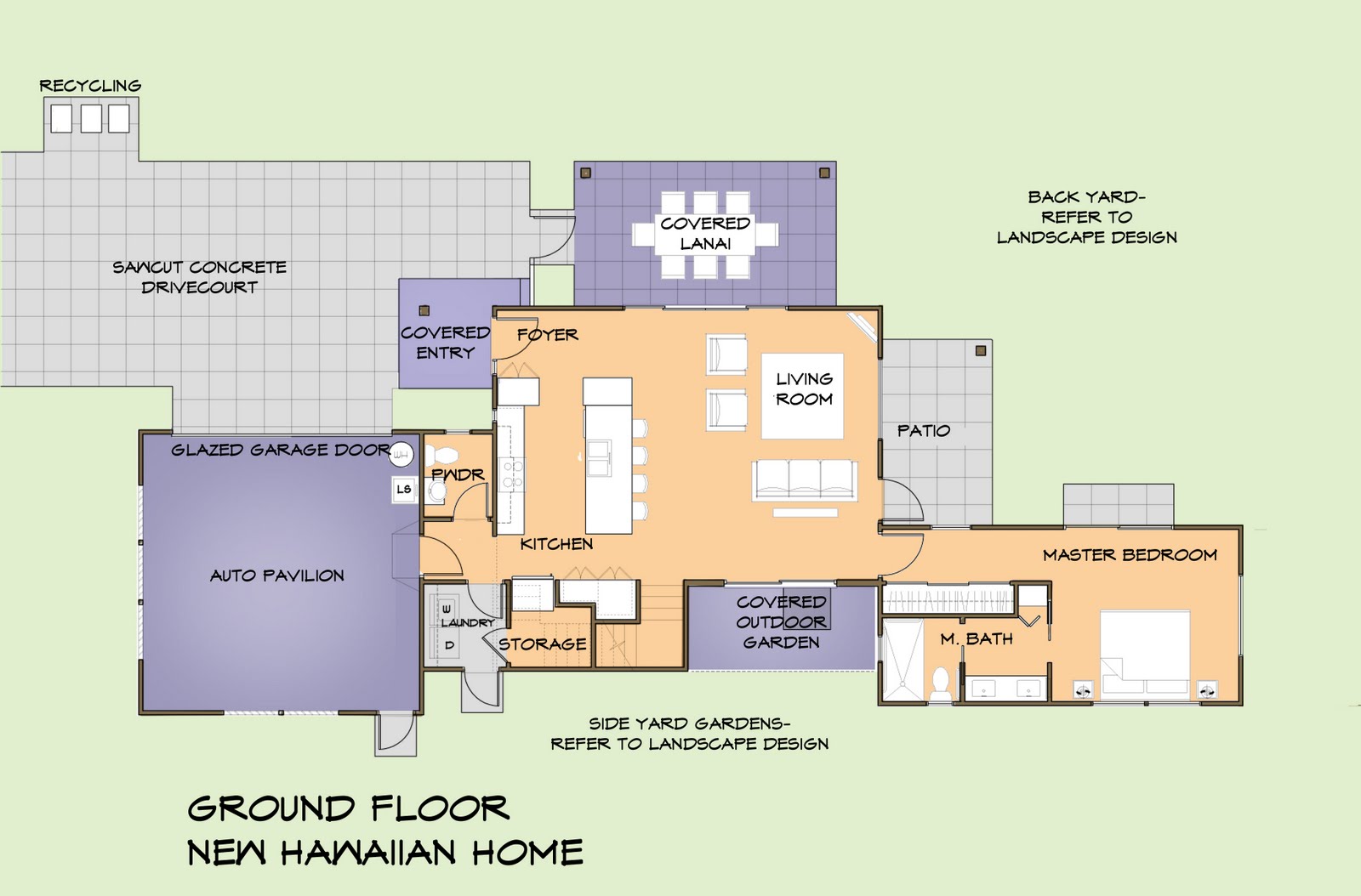 New Hawaiian Home NHH First Floor Plan