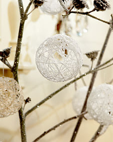 Christmas white ball ornaments