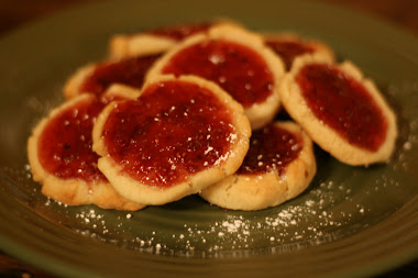 Raspberry Irish Butter Cookies