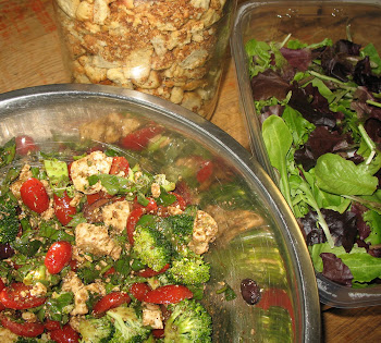 Salad Greens, Homemade Croutons, and The Good Stuff!