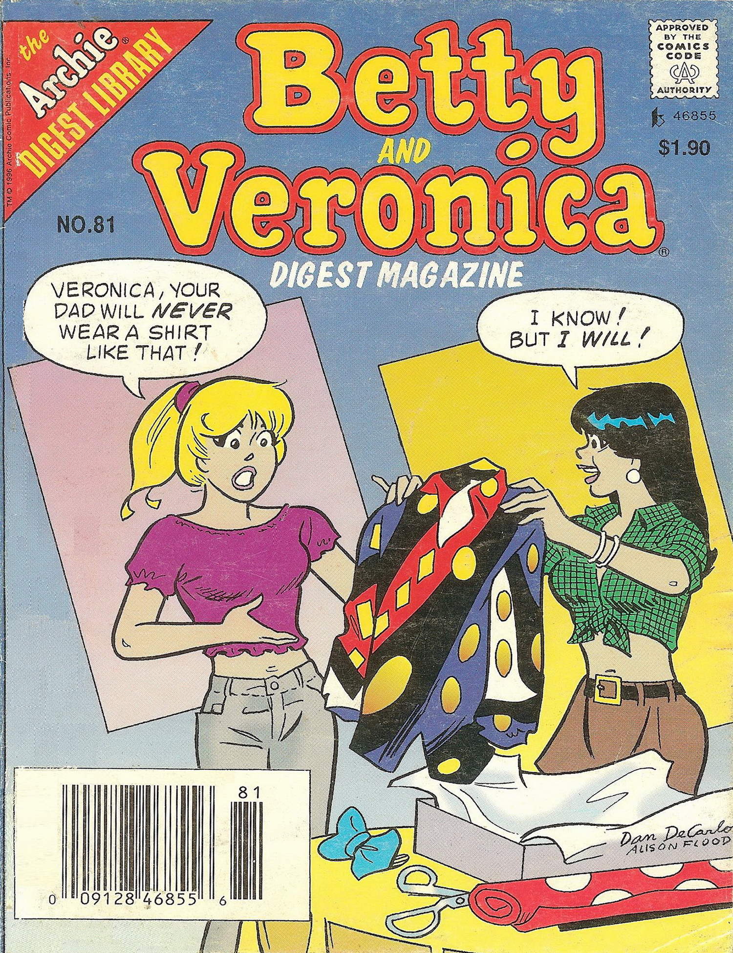 Read online Betty and Veronica Digest Magazine comic -  Issue #81 - 1