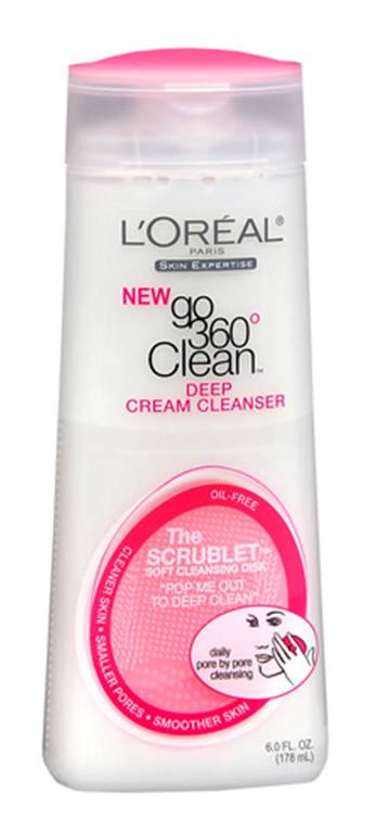 loreal face wash with scrubber