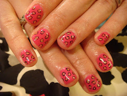 gel polish cheetah nails acrylic nail super pink client mood enough