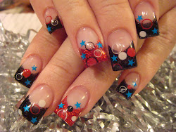 nails acrylic star nail finger different ring young spangled marbling unas stars acrilicas colors para las unexpected fun painted silver