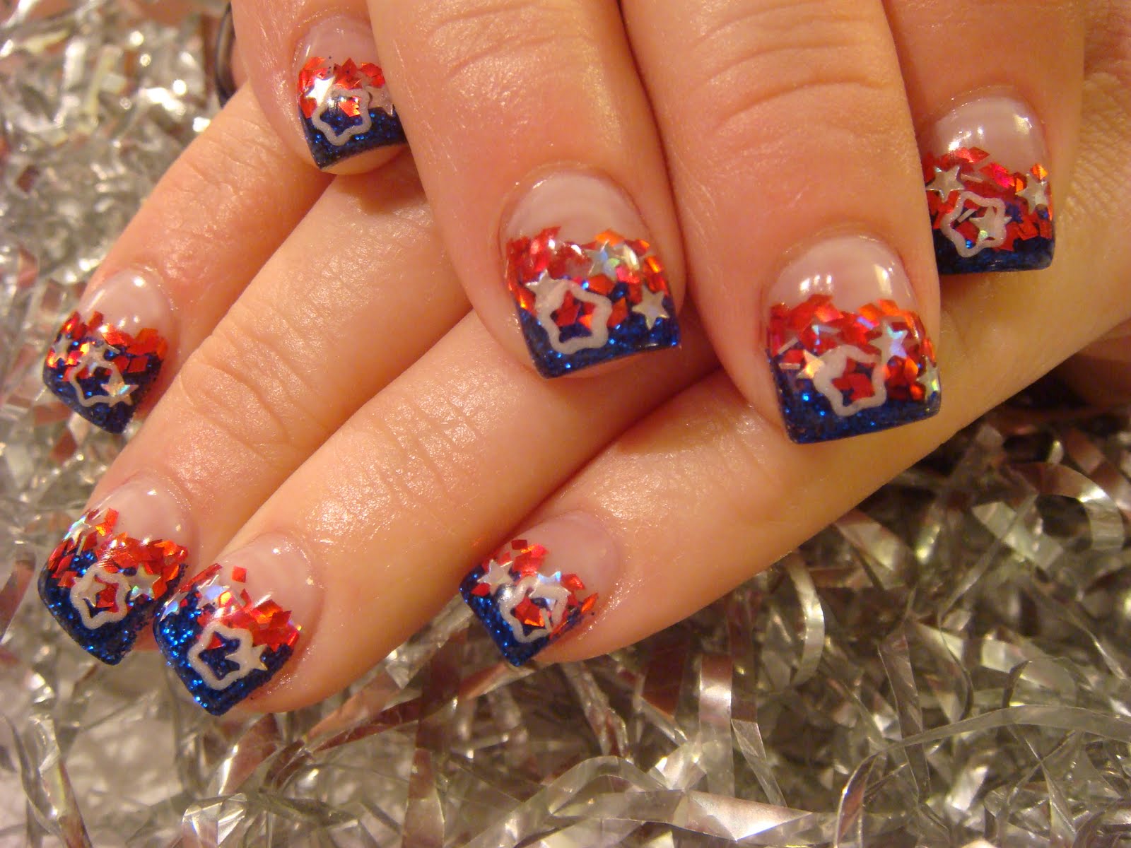 Stars and Stripes Nails - wide 5