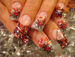 nails acrylic christmas cute nail joy doing designs