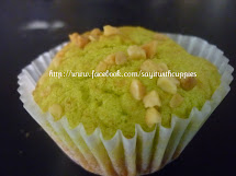 Pandan Almond Muffin