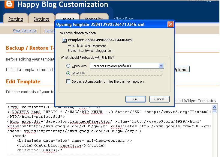 Happy Blog Customization