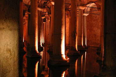 The Basilica cistern is the more interesting of the two cisterns in Istanbul.
