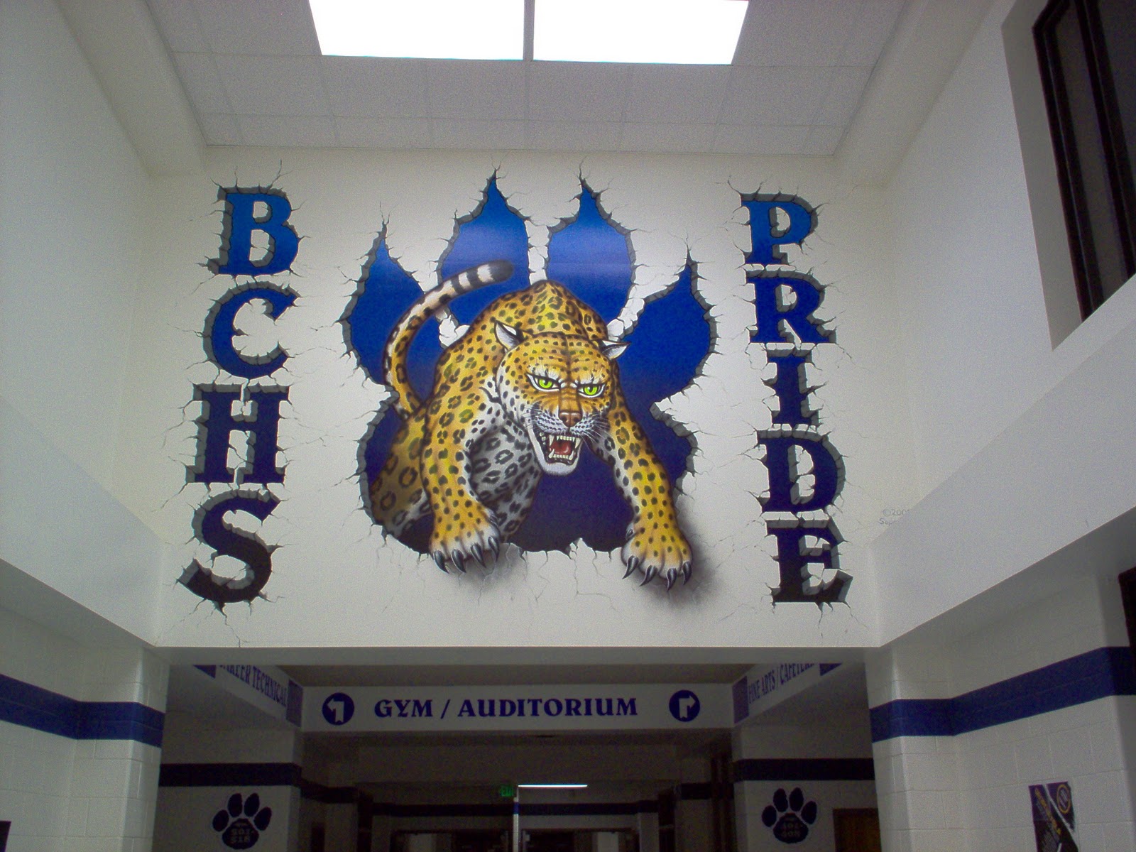 Dave Wiley Graphics Banks Co High School hallway