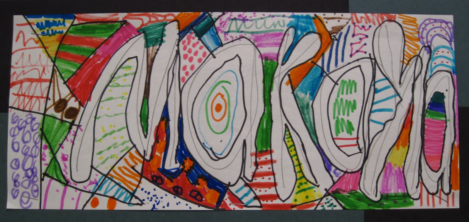 There�s a Dragon in my Art Room Name projects Part 2